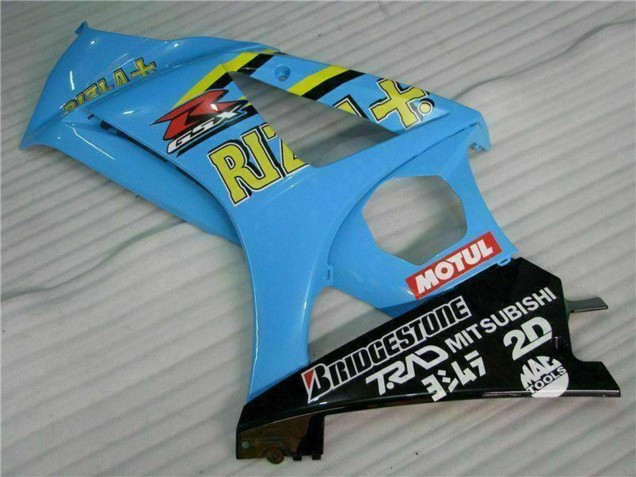 Online Azul Oro Negro Rizla Kits Carenados Moto Suzuki GSXR 1000 2007-2008