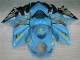 Online Azul Oro Negro Rizla Kits Carenados Moto Suzuki GSXR 1000 2007-2008