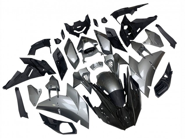 Online Plata Negro FibraCarbono Carenado Moto Kawasaki Ninja H2 2015-2022