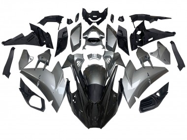Online Plata Negro FibraCarbono Carenado Moto Kawasaki Ninja H2 2015-2022
