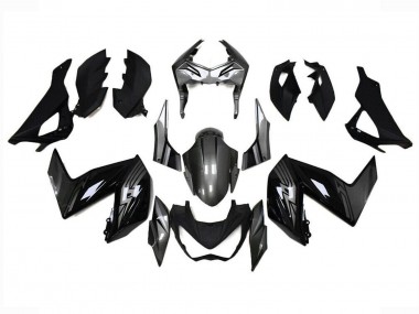 Online Negro Brillante Gris Carenado Moto Kawasaki Z250/Z300 2015-2016
