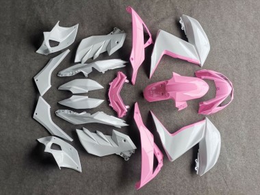 Online Blanco Rosa Carenado Moto Kawasaki Z250/Z300 2015-2016