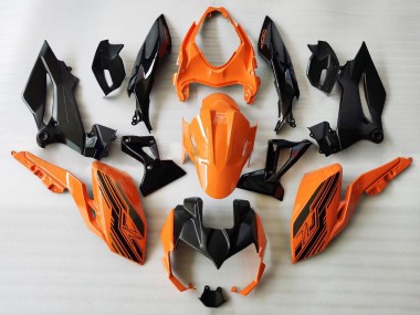 Online Naranja Negro Brillante Carenado Moto Kawasaki Z400 2018-2024