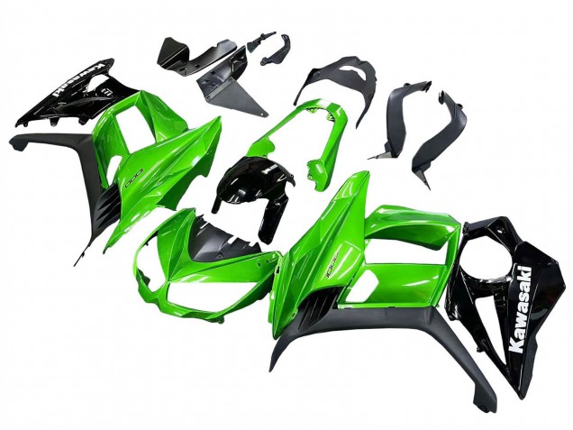Online Negro Brillante Negro Mate Verde Carenado Moto Kawasaki Z1000SX 2010-2016