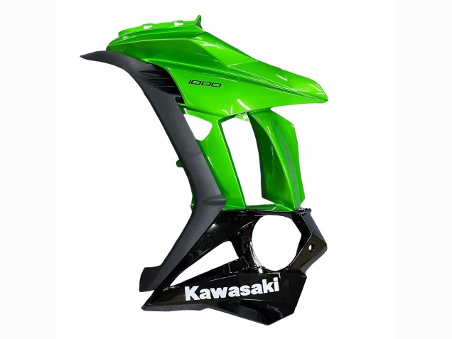Online Negro Brillante Negro Mate Verde Carenado Moto Kawasaki Z1000SX 2010-2016