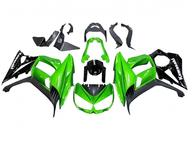 Online Negro Brillante Negro Mate Verde Carenado Moto Kawasaki Z1000SX 2010-2016