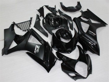 Online Negro Brillante Negro Mate Blanco Carenado Moto Suzuki GSXR 1000 2007-2008