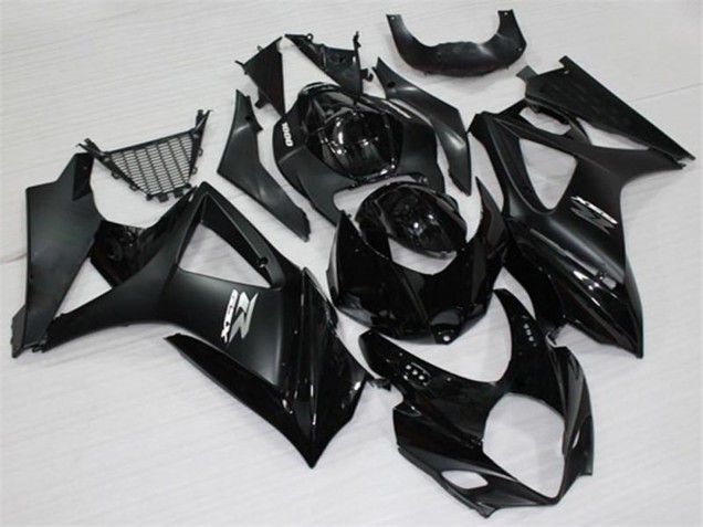 Online Negro Brillante Negro Mate Blanco Carenado Moto Suzuki GSXR 1000 2007-2008