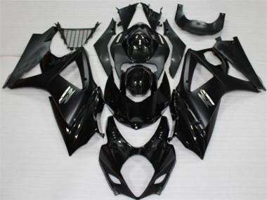 Online Negro Brillante Negro Mate Blanco Carenado Moto Suzuki GSXR 1000 2007-2008