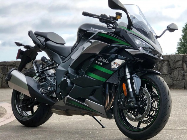 Online Negro Verde Línea Ninja Carenado Moto Kawasaki Z1000SX 2020-2025