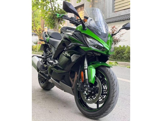 Online Negro Gris Verde Ninja Carenado Moto Kawasaki Z1000SX 2020-2025