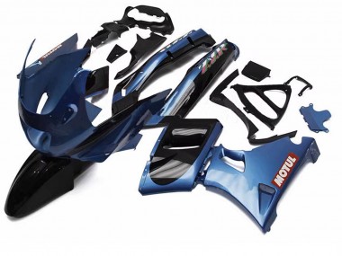 Online Azul Negro Rojo Motul Carenado Moto Kawasaki ZZR600 1998-2003