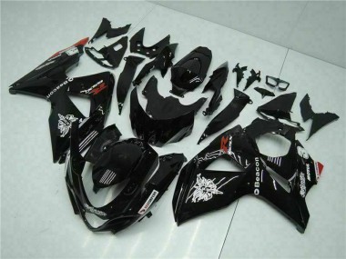 Online Negro Brillante Rojo Faro Motul Carenado Moto Suzuki GSXR 1000 2009-2016