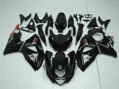 Online Negro Brillante Rojo Faro Motul Carenado Moto Suzuki GSXR 1000 2009-2016