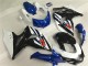 Online Blanco Azul Negro Kits Completo Carenados Moto Suzuki GSXR 1000 2009-2016