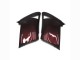 Online Rojo Granate Negro Carenado Moto Kawasaki GTR1400/ZG1400 2007-2009