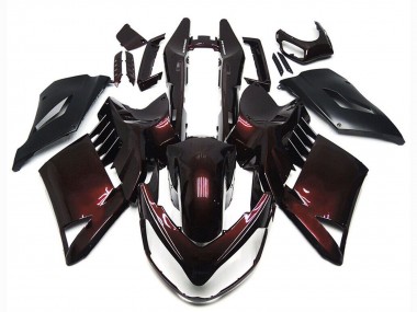 Online Rojo Granate Negro Carenado Moto Kawasaki GTR1400/ZG1400 2007-2009