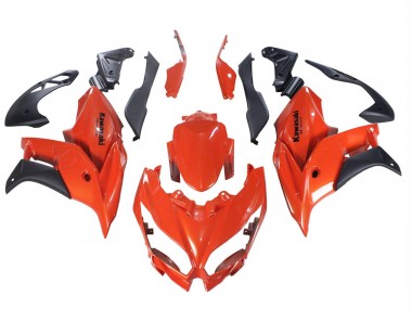 Online Rojo Negro Mate Carenado Moto Kawasaki Versys 650 2015-2021