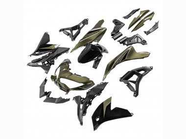 Online Verde Oscuro Negro Carenado Moto Kawasaki Versys 650 2022-2025