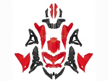 Online Rojo Negro Carenado Moto Kawasaki Versys 650 2022-2025