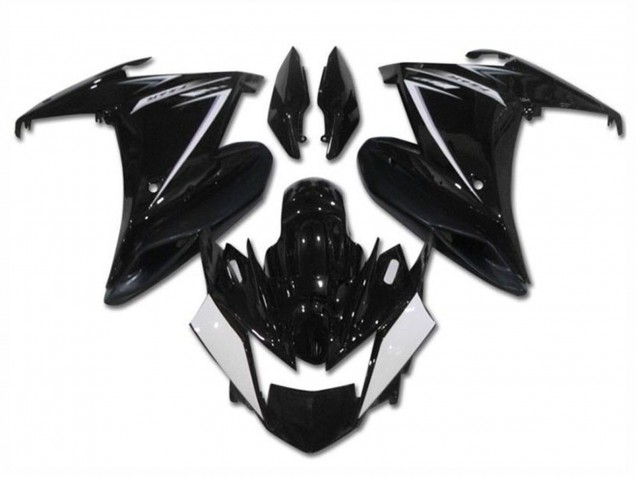 Online Negro Brillante Blanco Carenado Moto Yamaha FZ6R 2009-2015