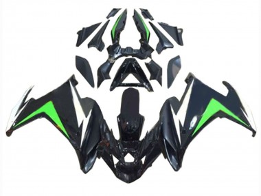 Online Negro Blanco Verde Carenado Moto Yamaha FZ6R 2009-2015