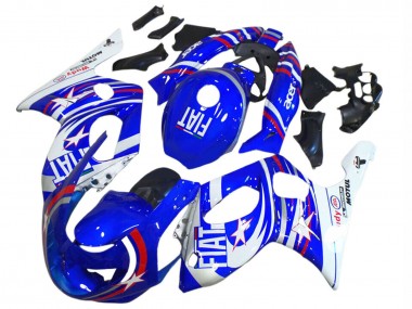 Online Azul Blanco Plata Rojo Fiat Motul Carenado Moto Yamaha YZF600R Thundercat 1996-2007