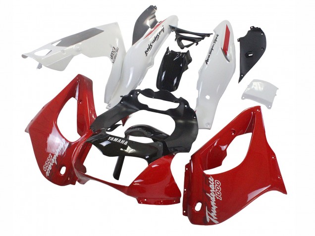 Online Rojo Negro Blanco Thunderace Carenado Moto Yamaha YZF 1000R Thunderace 1997-2007