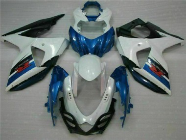 Online Blanco Azul Negro Kits Carenado ABS Suzuki GSXR 1000 2009-2016