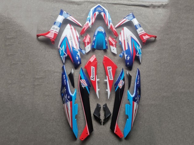 Online Azul Claro Rojo Negro Carenado Moto Yamaha TMAX560 2019-2021