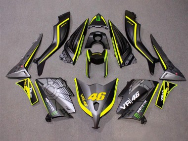 Online Gris Mate Amarillo Monstruo 46 Carenado Moto Yamaha TMAX530 2012-2014
