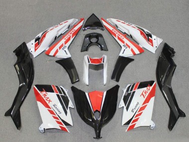 Online Blanco Rojo Negro Carrera Carenado Moto Yamaha TMAX530 2012-2014