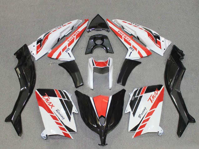 Online Blanco Rojo Negro Carrera Carenado Moto Yamaha TMAX530 2012-2014
