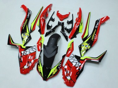 Online Rojo Amarillo Negro Tiburón 46 Carenado Moto Yamaha XMAX300 2017-2021