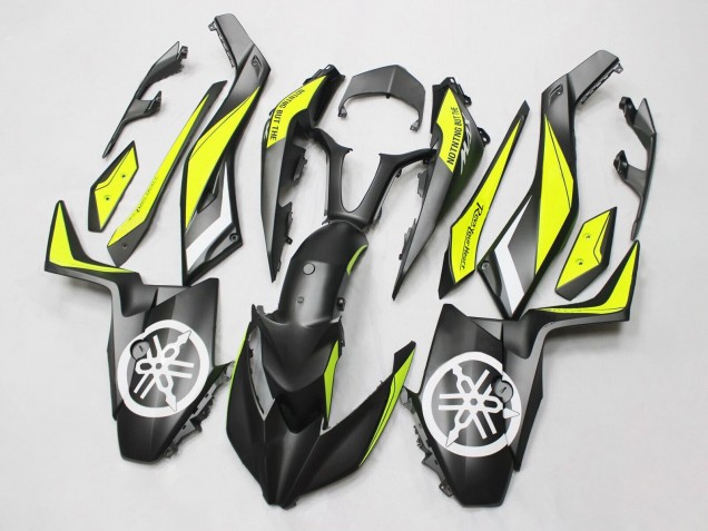 Online Negro Amarillo Blanco Carenado Moto Yamaha XMAX300 2017-2021