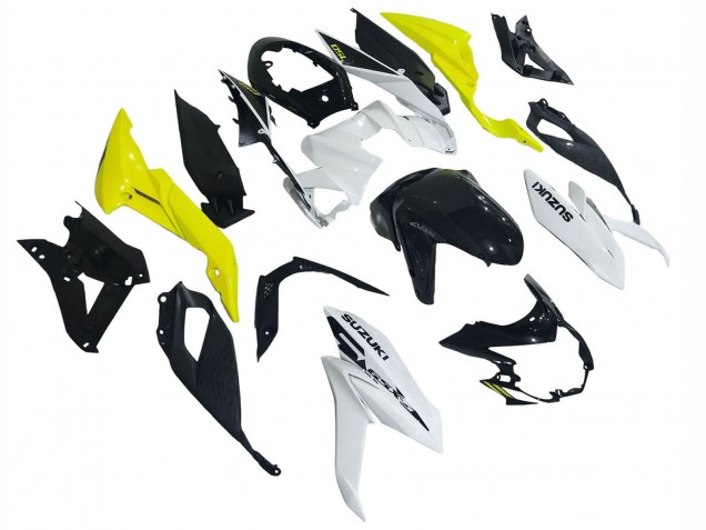 Online Blanco Amarillo Carenado Moto Suzuki GSX-S 750 2017-2022