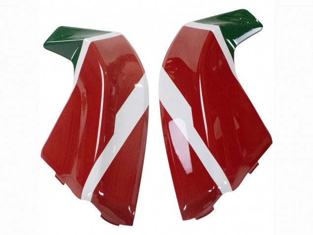 Online Blanco Rojo Verde Negro Mate Corse 21 Carenado Moto Ducati Panigale V2 2020-2024