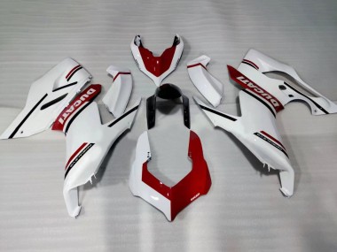 Online Blanco Rojo Negro Brillante Carenado Moto Ducati Panigale V2 2020-2024