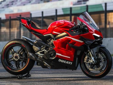 Online Rojo Blanco Negro Carenado Moto Ducati Panigale V4 V4S 2020-2021