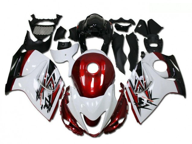 Online Blanco Rojo Negro Carenado Moto Suzuki GSXR 1300 Hayabusa 2008-2020