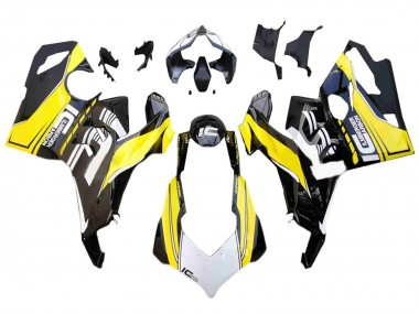 Online Blanco Amarillo Negro Brillante Carenado Moto Ducati Panigale V4 V4S 2018-2019