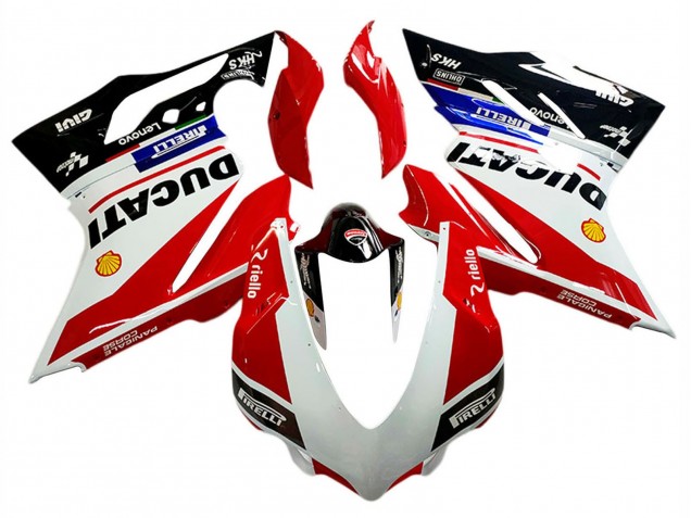 Online Blanco Rojo Negro Brillante Lenovo Carenado Moto Ducati Panigale V4 V4S 2018-2019