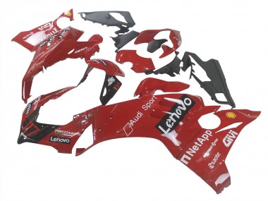 Online Rojo Negro Brillante Lenovo 117 Carenados Moto Ducati Panigale V4 V4S 2020-2021