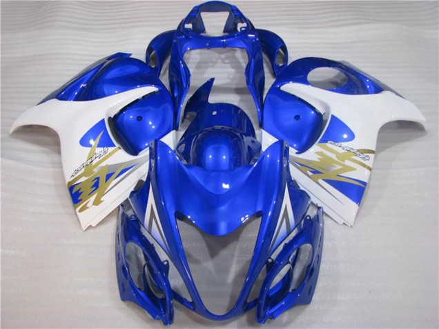 Online Blanco Azul Carenado Moto Suzuki GSXR 1300 Hayabusa 2008-2020