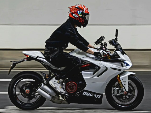 Online Blanco Negro Carenado Moto Ducati 2021-2024 Ducati Supersport 950/950S 2021-2024