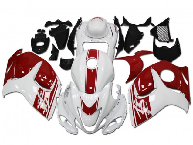 Online Blanco Rojo Carenado Moto Suzuki GSXR 1300 Hayabusa 2008-2020