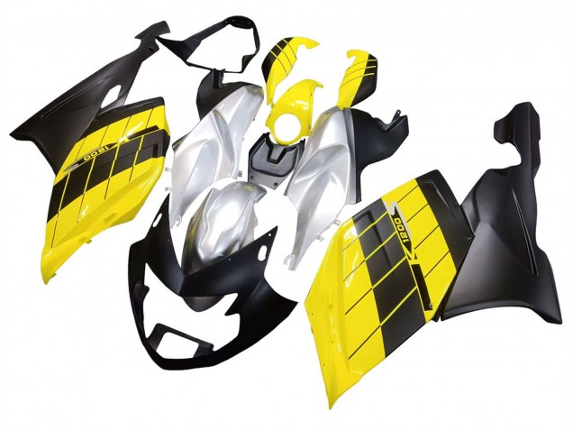 Online Amarillo Plata Negro Mate Carenado Moto BMW K1200S 2005-2010