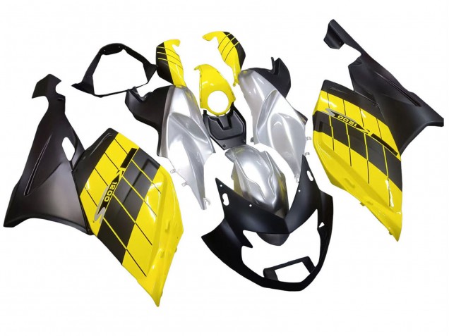 Online Amarillo Plata Negro Mate Carenado Moto BMW K1200S 2005-2010