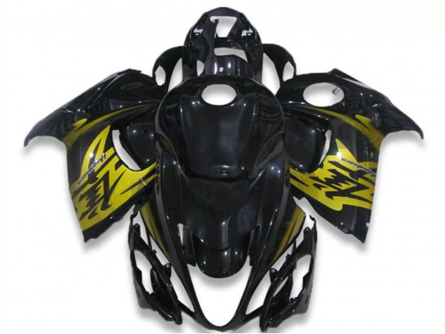 Online Negro Brillante Amarillo Carenado Moto Suzuki GSXR 1300 Hayabusa 2008-2020