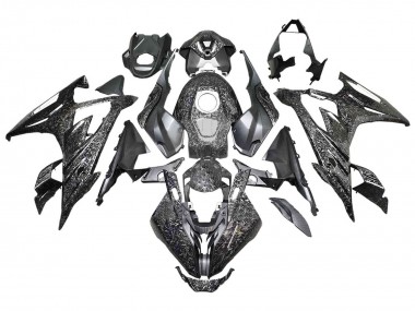 Online Negro Falsificado FibraCarbono Carenado Moto BMW S1000RR 2023-2024